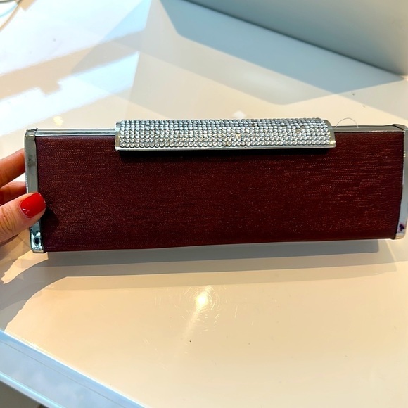 Vintage Rhinestones Clutch Evening Handbag - Picture 8 of 10